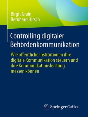 cover image of Controlling digitaler Behördenkommunikation